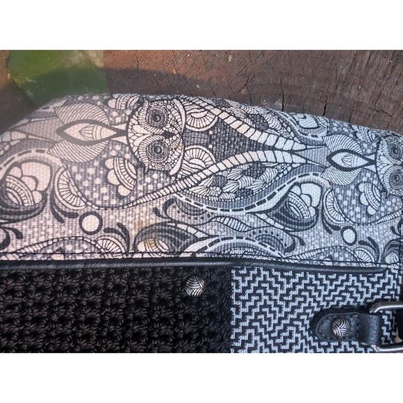 Sakroots print Metro Satchel Handbag black and white - Picture 5 of 10